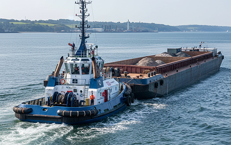 Tugboat and Barge for Sale